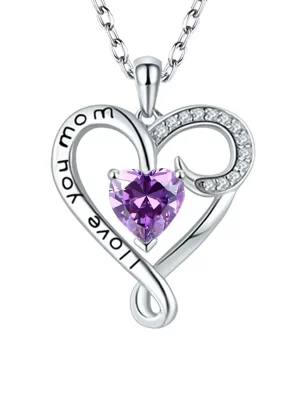 Heart-shaped MAMA Pendant Necklace